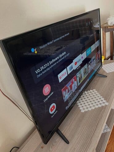 82 ekran smart tv wifi: Ekranın sol tərəfində "Uygulamalar", "YouTube" və "Netflix" kimi — 3
