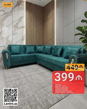 l divan: Künc divan, Açılan, Bazalı, Şəhərdaxili pulsuz çatdırılma — 1