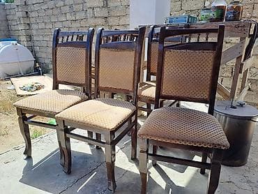 taxta stul: Qonaq otağı üçün, Qatlanmayan, rəng - Bej Stul — 1