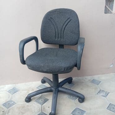 Ofis və oyun kresloları: İşlənmiş, Təkərli, Qolları tənzimlənir, Dəri — 6