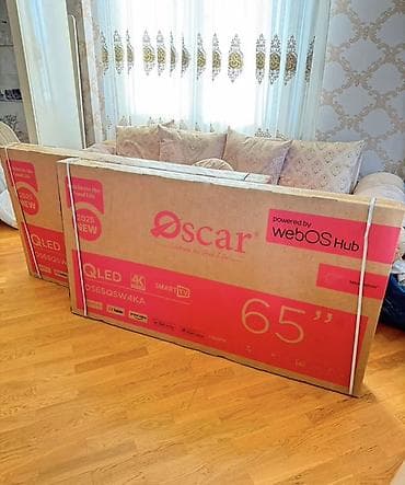 android tv: Təcili satılır 1845 Azn alınıb 1 ayın Televizordur Oscar 65" QLED — 1