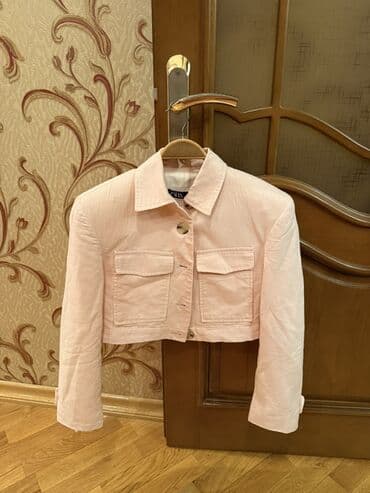 Kardiqanlar, jaketlər: Zara qadın qısa jaket - Rəng: açıq şaftalı/solğun çəhrayı - Model — 1