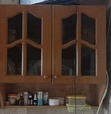 шкафчики на кухню: Б/у, Распашной, Прямой шкаф, Кухонный шкаф — 3