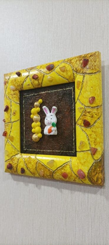 usaq otagi ucun aboylar: Картина для интерьера детской, авторская работа с элементами — 6