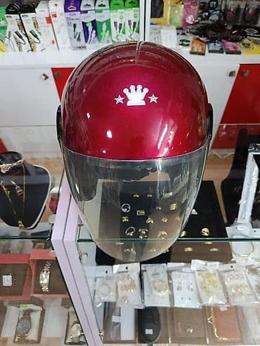 Moped/Motosiklet dəbilqəsi – Radin brendi - Rəng: tünd qırmızı