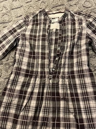 mini donlar: Massimo Dutti Woman “Washed” qəfəsli don/köynək - Brend: Massimo — 1