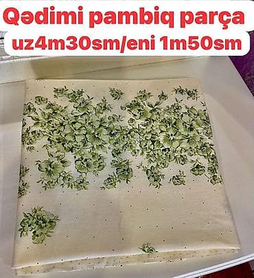first home tekstil: Qədimi pambıq parçalar dəsti - 1-ci parça: 4 m 80 sm uzunluq, 90 sm — 2