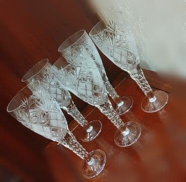 Qədəhlər, rəng - Ağ, Xrustal, 300 ml