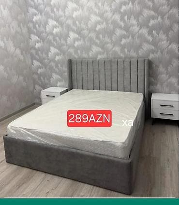 Məhsul: Yumşaq başlıqlı iki nəfərlik çarpayılar - Model 1: Düz