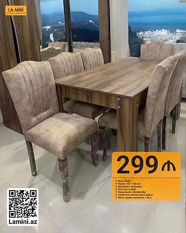 Masa dəsti – La Mini - Ölçülər: 90 × 160 sm - Mexanizm: Açılmayan — 1