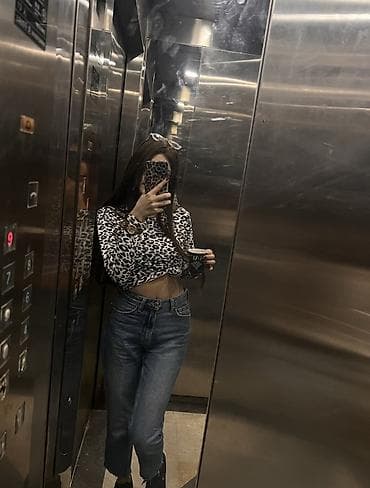 Toy paltarları və aksesuarları: Leopar miu crop Uzundu ozum qatlamisham miu yazisi qashlidi targovuda — 2