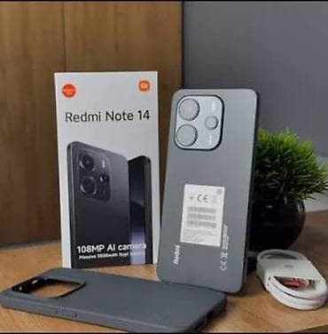 kreditə telefonlar: Redmi Note 14 8+8/256 Gb Telefon ideal vəziyyətdədir.Original qutu və — 1