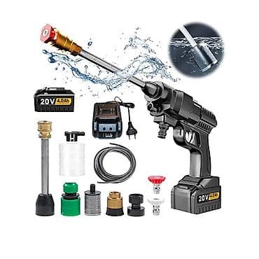 Akkumulyatorlu portativ yuyucu tapança – 20V 4.0Ah Xüsusiyyətlər: -