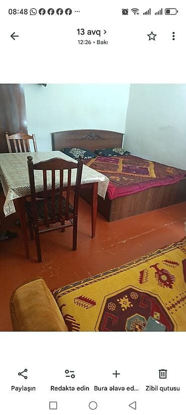 Yataq mebeli dəsti Tərkibi: - Çarpayı (iki nəfərlik ölçüdə, taxta