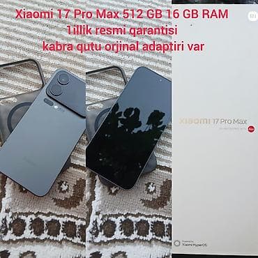 samsung galaxy fold: Xiaomi 512 GB, rəng - Boz, 
 Zəmanət — 1