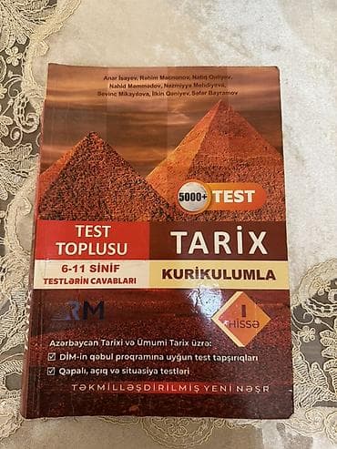 5555 test cavablari: Tarix – Kurikulumla, Test Toplusu (I hissə) - 6–11 siniflər üçün — 1