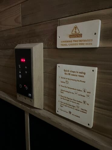 ucuz taxta qapılar: Sauna (tək nəfərlik) kabina İnfraqırmızı tək nəfərlik sauna kabinası — 7