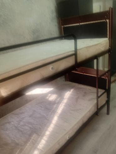 2 li kravat: Oğlan və qız üçün, Çarpayı, Matras ilə, Siyirməsiz, Dəmir — 2
