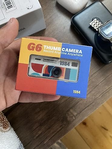 Videokameralar: G6 Thumb Camera – mini video/foto kamera Xüsusiyyətlər: - Çox kiçik — 3