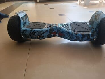 hoverboard qiymeti bakida: Korpus: Mavi-kamuflyaj dizaynlı, möhkəm plastik gövdə, ortada işıq — 2