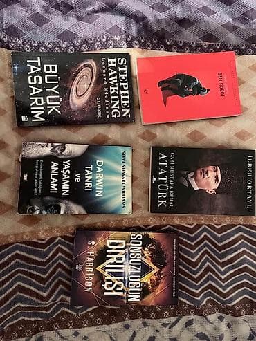 Kitab paketi – 5 müxtəlif mövzu və müəllif: - Stephen Hawking &