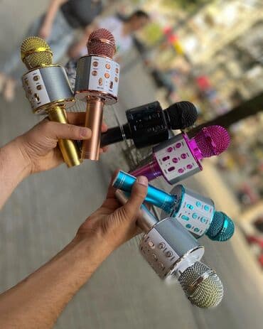 bluetooth mikrofon karaoke: Ws-858 Bluetooth mikrafon kalonka Endirim 25Yox 15Azn✅ ✅Mikrafon — 1