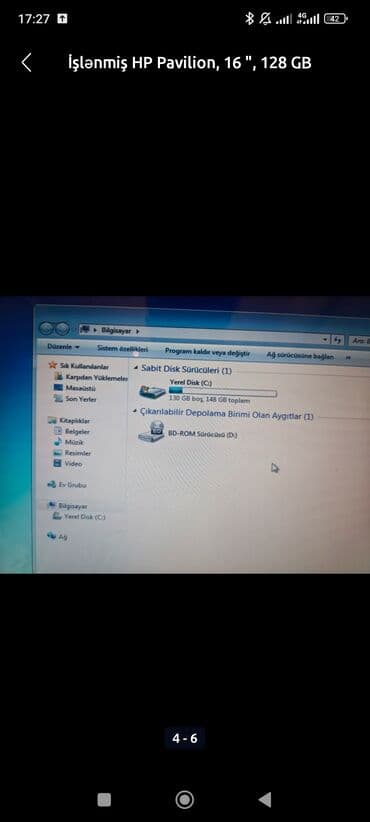 lalafo notebook: İşlənmiş HP Pavilion, 16 ", < 128 GB, Ünvandan götürmə — 4