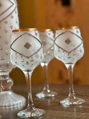 Süfrə qab-qacaqı: Qədəhlər, 6 ədədli dəst — 4