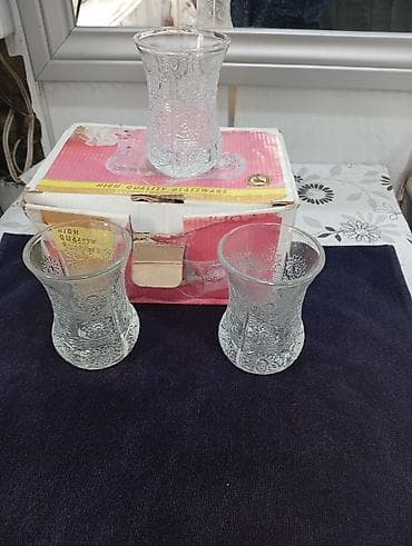 mis caydan: Armudu stəkanlar, rəng - Ağ, Şüşə — 2