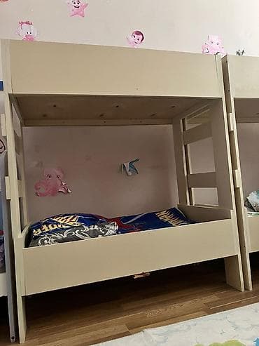 uşağ otağı: Uşaq otağı üçün mebel dəsti 1) İki bölməli paltar şkafı - Rəng: ağ - — 5