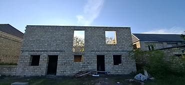 1 otaqli kiraye evler 250 azn: Satış üçün yarımçıq tikili – daş konstruksiyalı 2 mərtəbəli fərdi ev — 5