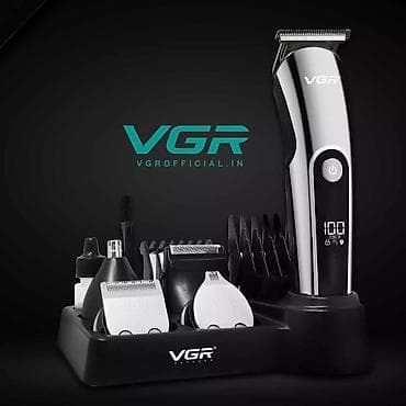 тример: VGR V 107 - 5in1 trimmer dəsti / Shaver / 600mah / İPX6 / LED Displey — 1
