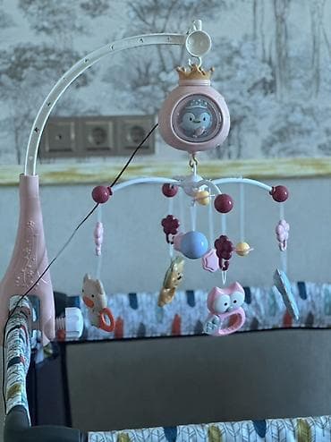 Beşik üçün asma oyuncaqlar: Uşaq beşiyi üçün asma mobil oyuncaqlar seti - Rəng: pastel çalarlı — 1