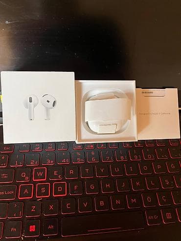 mp3 fm modulator: İşlənmiş Simsiz (Bluetooth) Qulaqcıqlar, Apple, rəng - Ağ — 1