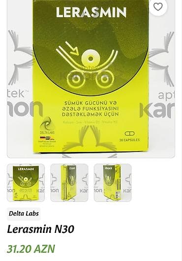 evalar vitamin c: 31azn alınıb.Qutuda 30kapsul olur.(8i işlənib,22kapsul qalıb) Lerasmin — 1
