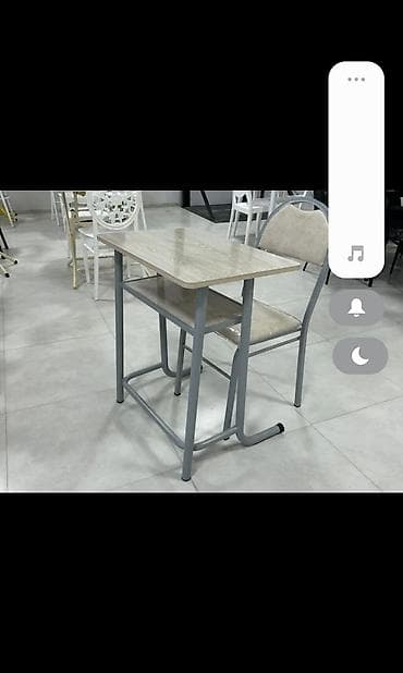 plasmas oturacaqlar: Dördbucaq masa, 2 stul — 1