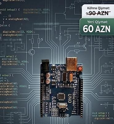 Arduino UNO əsaslı elektronika dəst’i Yeni qiymət: 60 AZN (şəkildə