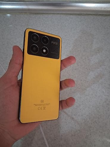 Poco X6 Pro 5G, 512 GB, rəng - Sarı, Sensor, Barmaq izi, Face ID