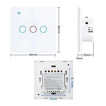 Tuya WiFi Elektriki Yandırıb Söndürmə Açarı 2 Düyməli Yeni — 5