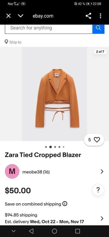 ketan pencekler: ANCAQ REAL ALICILAR YAZSIN. BUZOVNA. Zara Tied Cropped Blazer - — 1