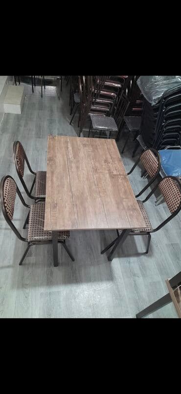 laminat qiyməti: Mətbəx üçün, Yeni, Dördbucaq masa, 4 stul — 3