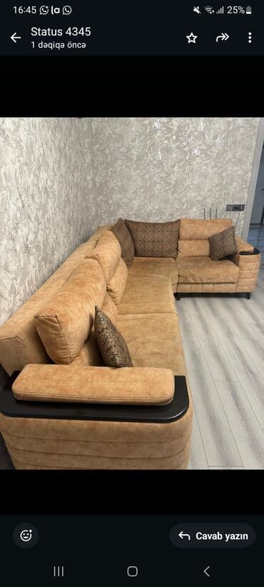 Künc divan, Açılmayan, Bazasız, Parça