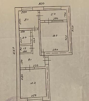 hovsanda kiraye ev: Gəncə, 2 otaqlı, Köhnə tikili, 55 kv. m — 2