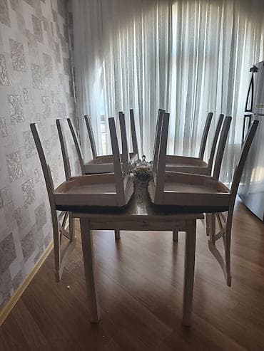 Metbex üçün masa desti. 210azn. 4 stulla unvan bayil *Tehi