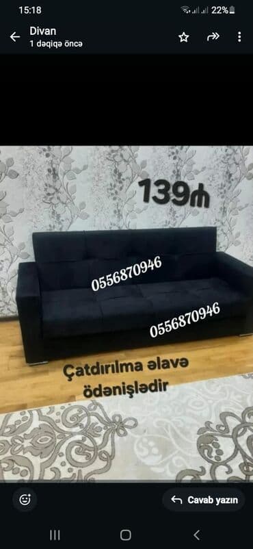 современные диваны: Divan, Yeni, Açılan, Bazalı, Parça, Pulsuz çatdırılma — 19