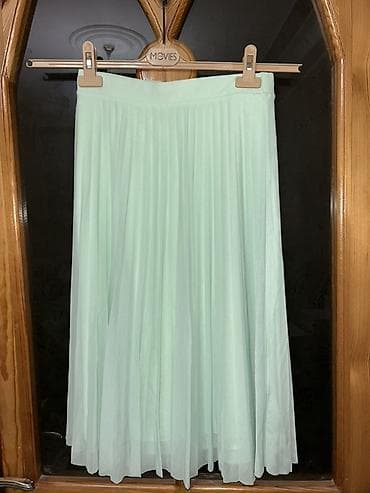 cins etek: Midi Ətək, Bershka, Şifon, M — 1