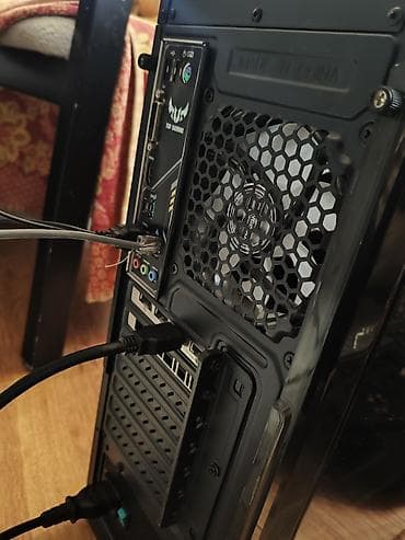 Masaüstü kompüter toplusu - Sistem bloku: ATX/qara korpus, ön paneldə — 9