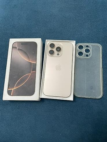 iphone x ekran: IPhone 16 Pro, 128 GB, Qızılı, Face ID — 1