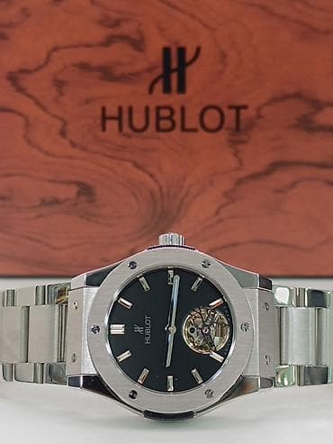 Новый, Наручные часы, Hublot, цвет - Черный