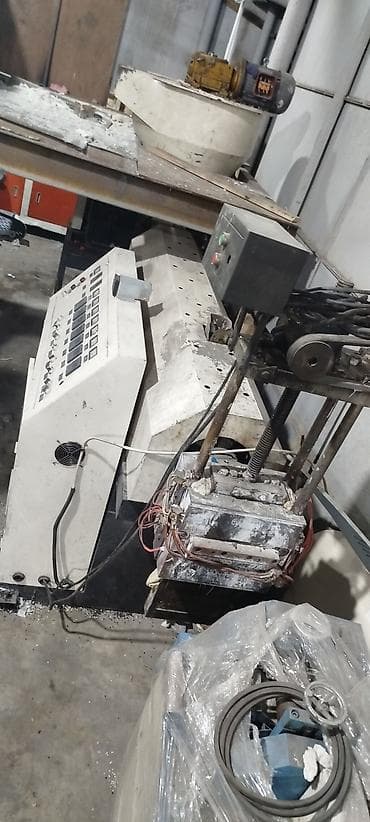 Plastik ekstruder xətti – tək vintli geridonuş.plastik əridici — 7